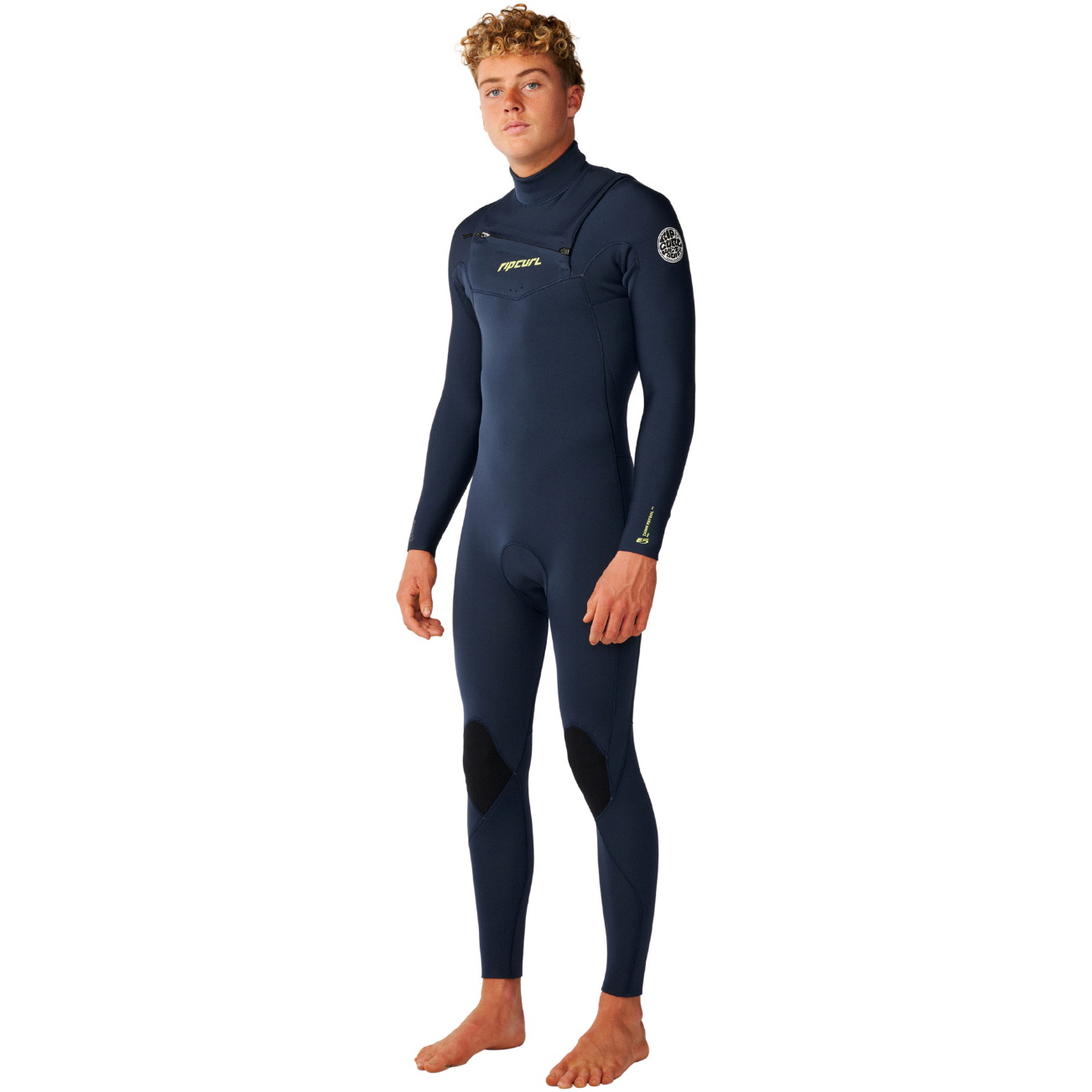 2026 Rip Curl Mens Dawn Patrol Pro 4/3mm Chest Zip Wetsuit 16WMFS - Navy